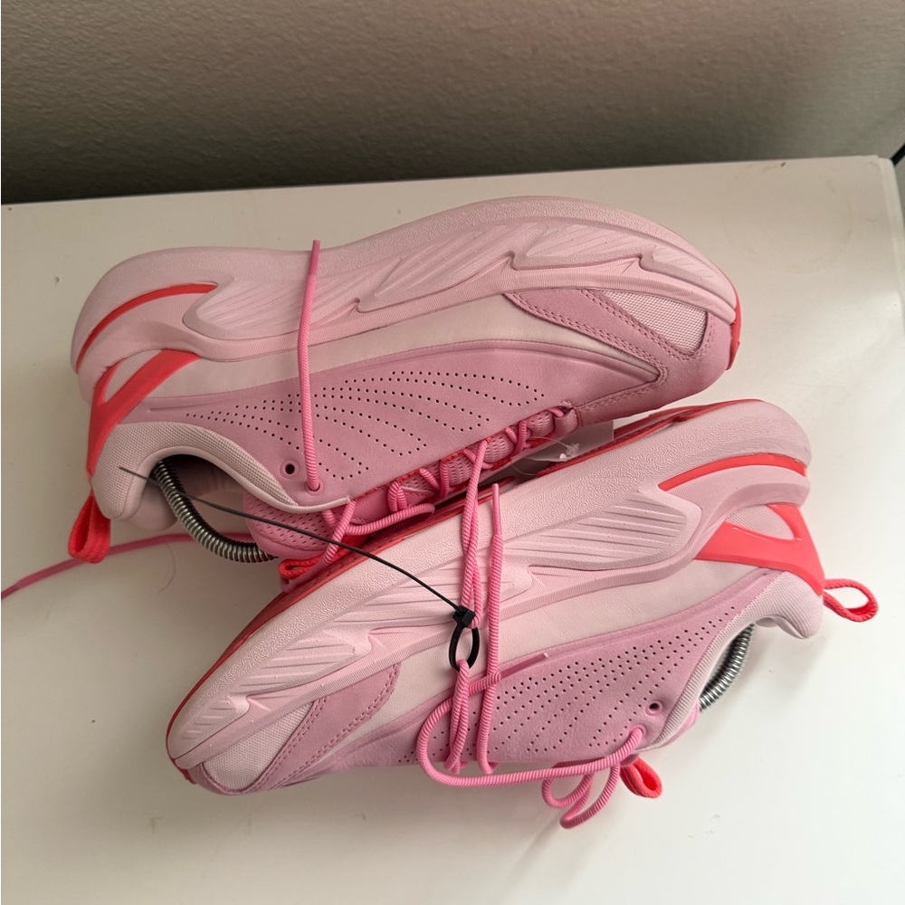 Hoka One One ELEVON X Pink and White Women's Sneakers - Picture 3 of 7